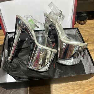 Pleaser Enchant Sandal Heels Size 9